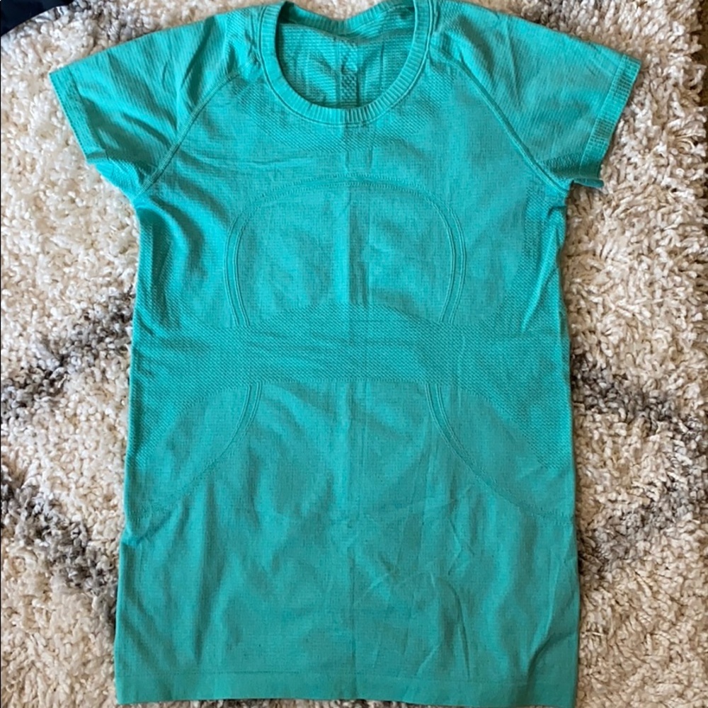 GUC Teal Lululemon Short Sleeve Swiftly Size 10